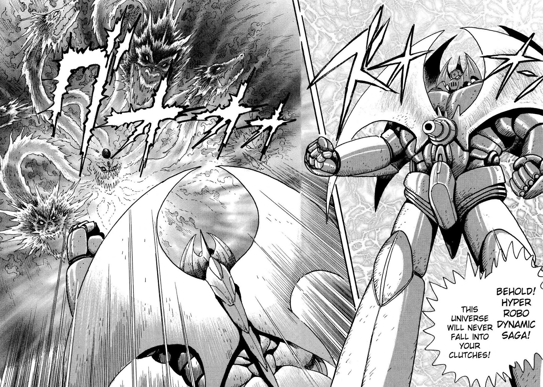 Super Robot Retsuden Chapter 10 page 15 - Chapter 10: Behold the Startling Super-Fusion! The Steel Army, Forever