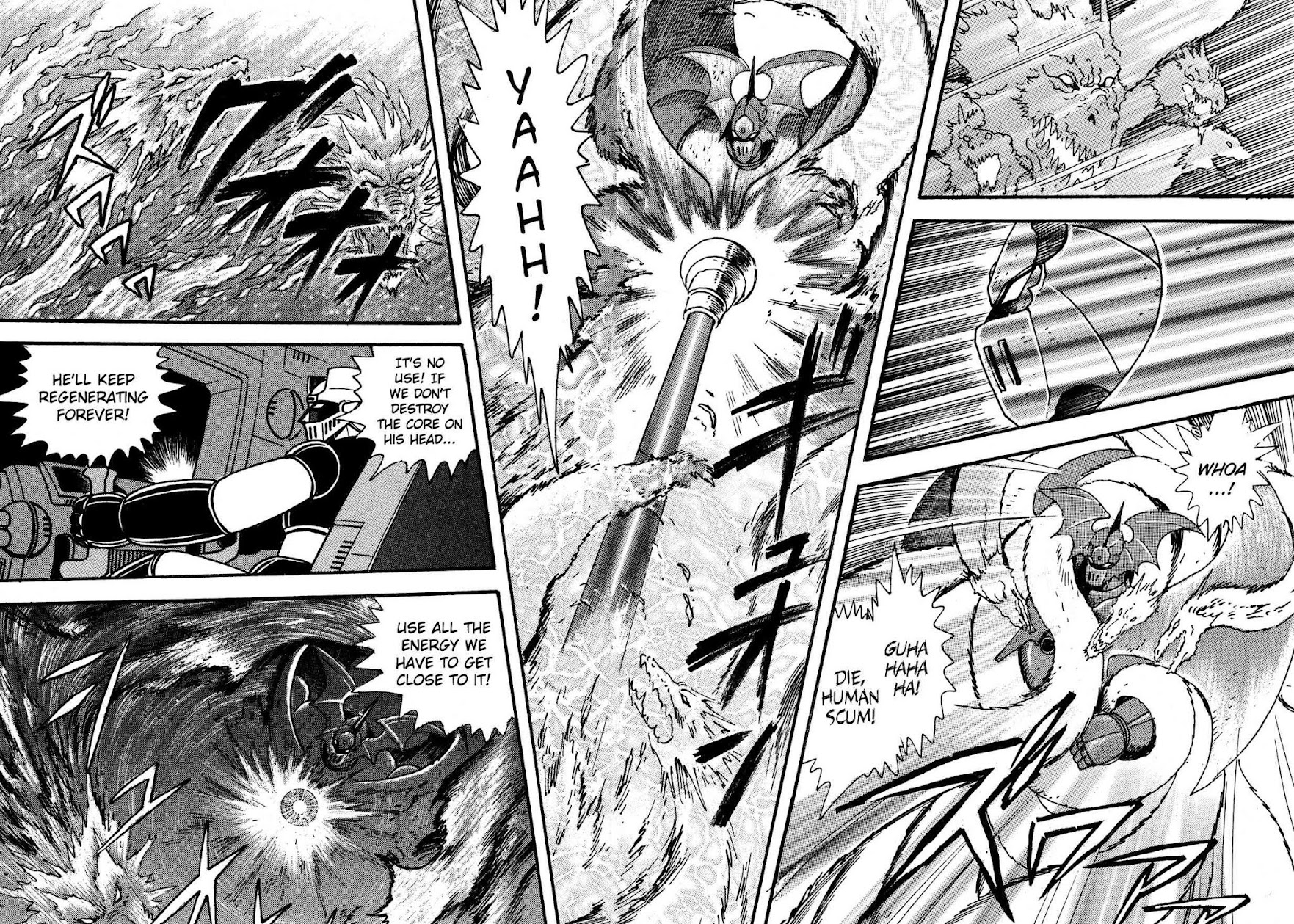 Super Robot Retsuden Chapter 10 page 16 - Chapter 10: Behold the Startling Super-Fusion! The Steel Army, Forever