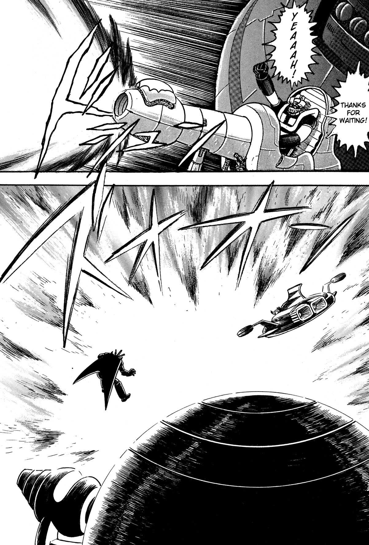 Super Robot Retsuden Chapter 10 page 8 - Chapter 10: Behold the Startling Super-Fusion! The Steel Army, Forever