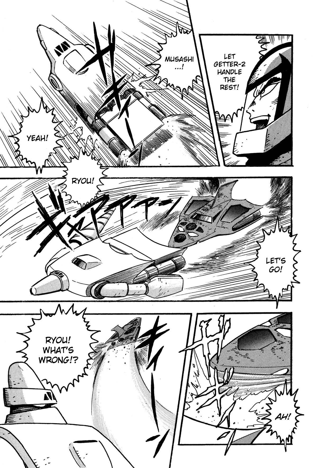 Super Robot Retsuden Chapter 3 page 11 - Chapter 3: Assault of the Meteorite Beast Crabgiron!! Getter In Crisis