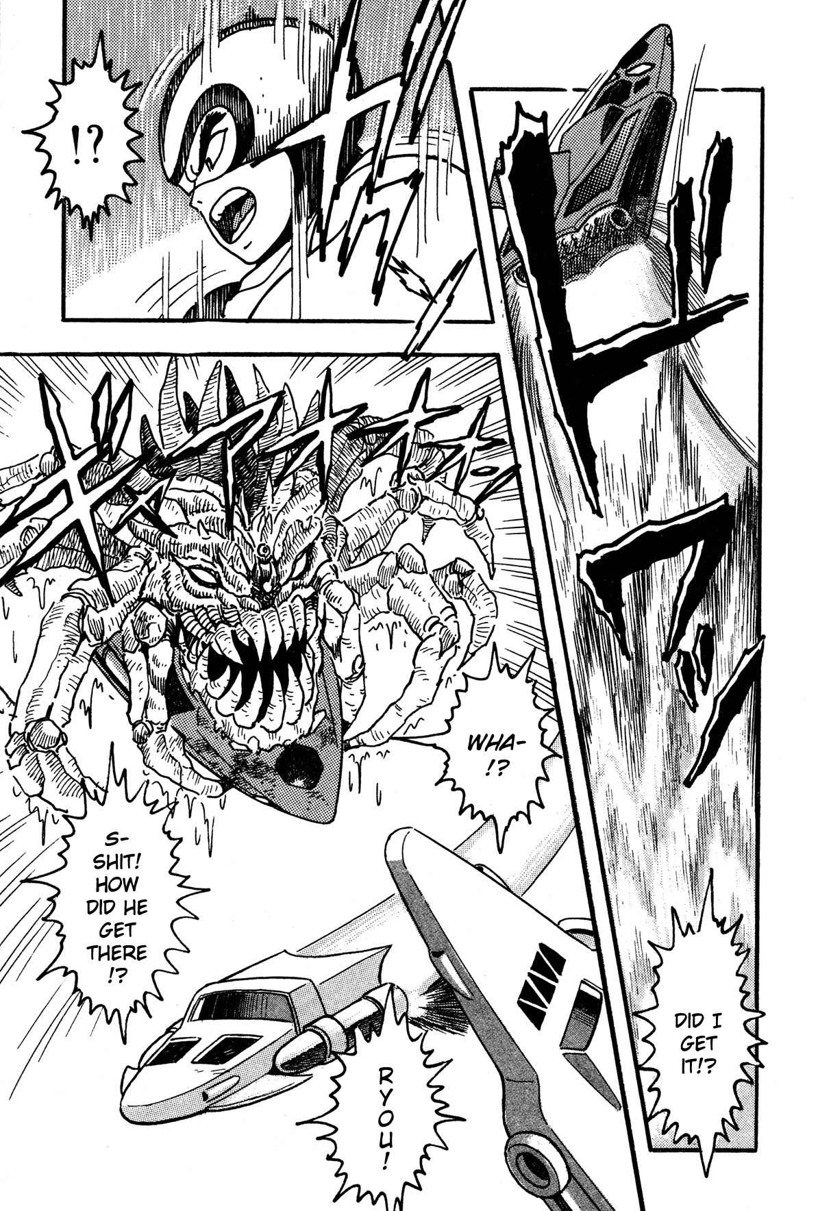 Super Robot Retsuden Chapter 3 page 13 - Chapter 3: Assault of the Meteorite Beast Crabgiron!! Getter In Crisis