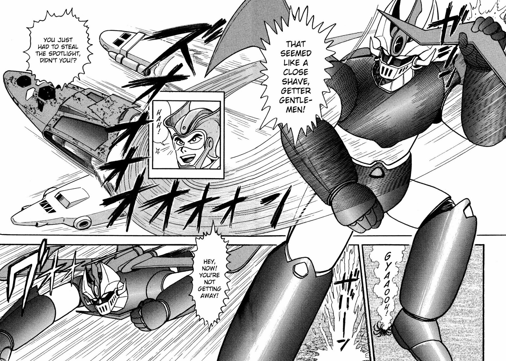 Super Robot Retsuden Chapter 3 page 16 - Chapter 3: Assault of the Meteorite Beast Crabgiron!! Getter In Crisis