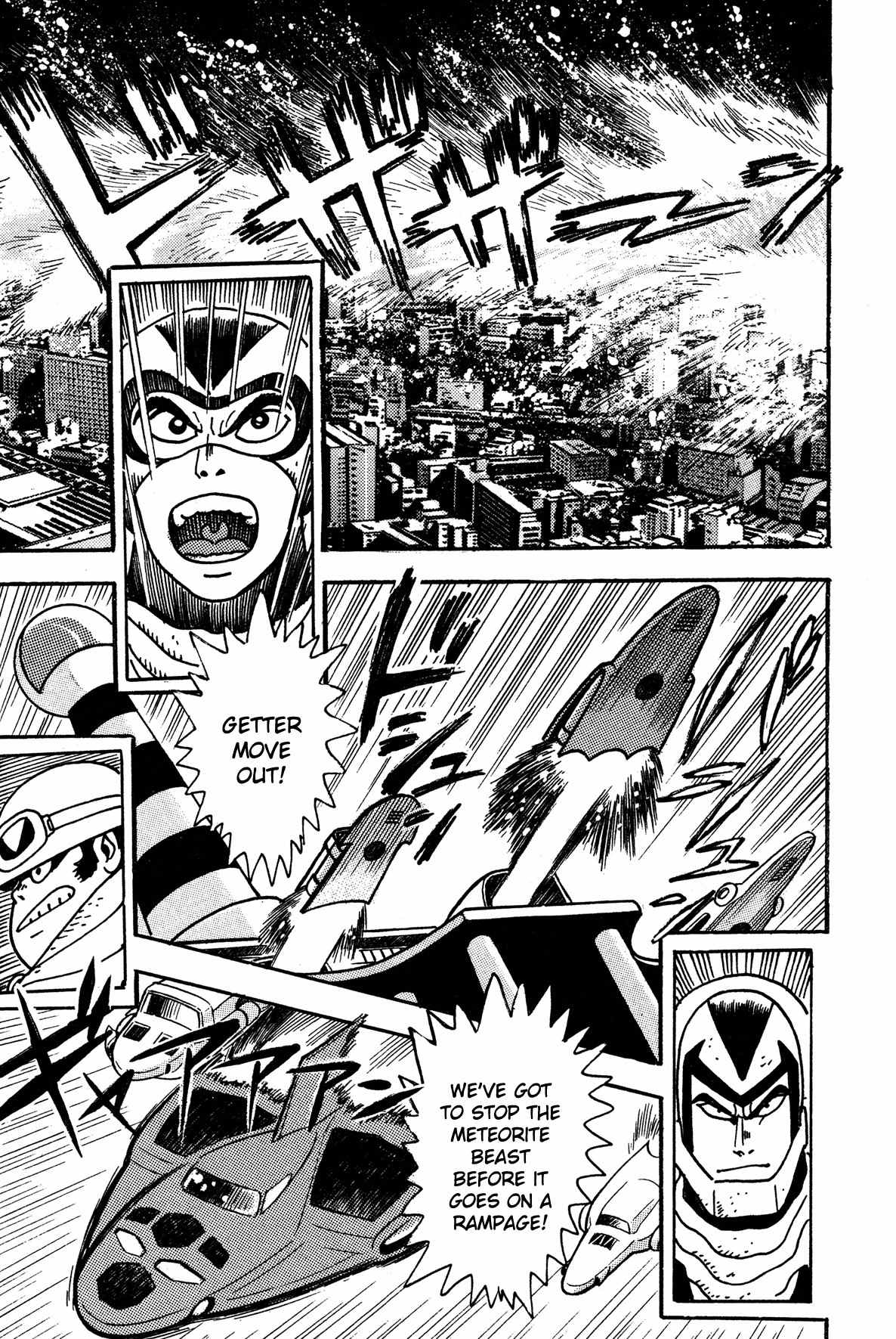 Super Robot Retsuden Chapter 3 page 5 - Chapter 3: Assault of the Meteorite Beast Crabgiron!! Getter In Crisis