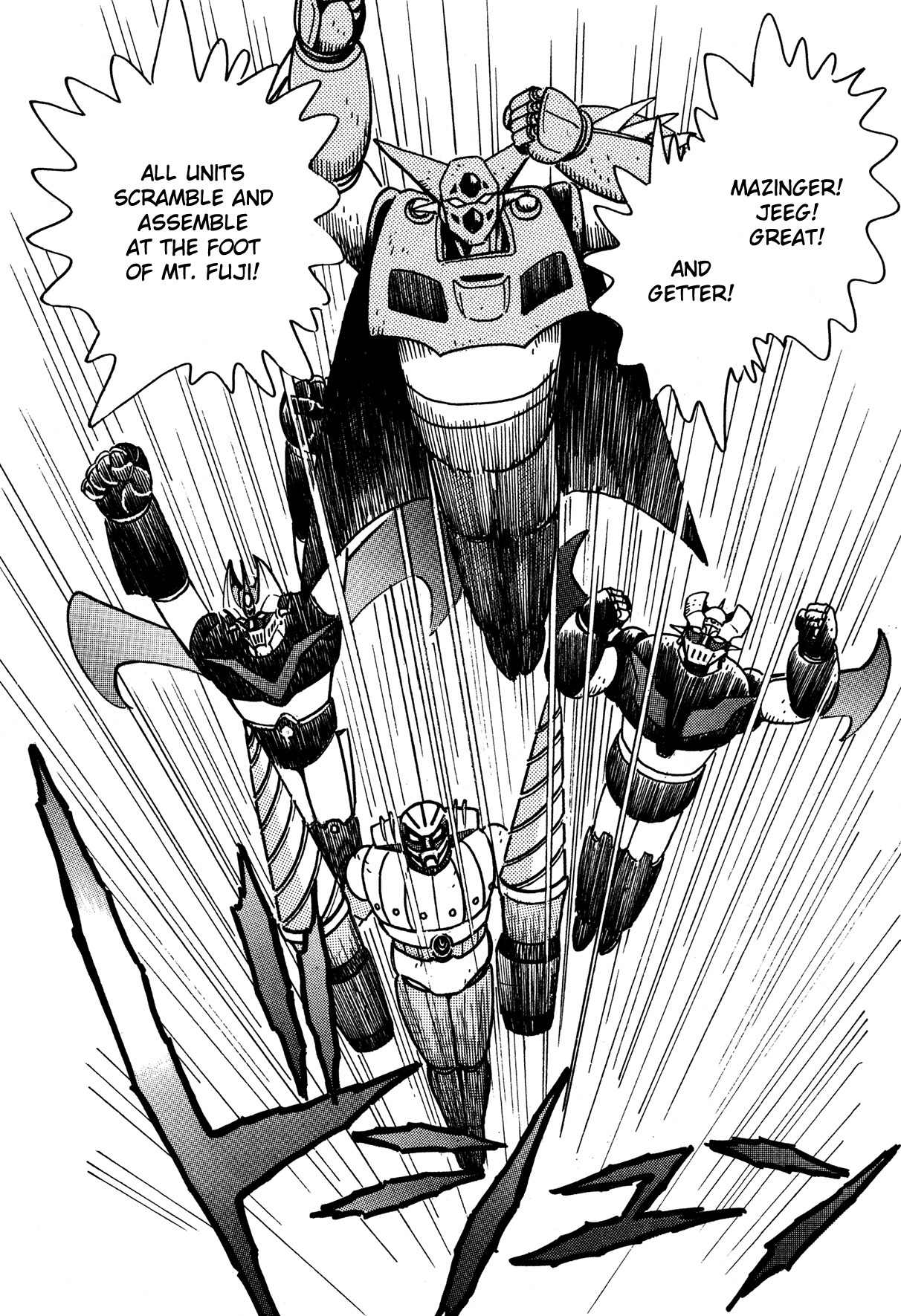 Super Robot Retsuden Chapter 5 page 6 - Chapter 5: All Units Scramble!! The Steel Army Goes to Space