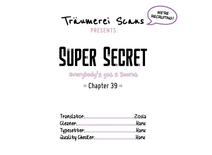 Super Secret Chapter 39 page 1 - Chapter 39