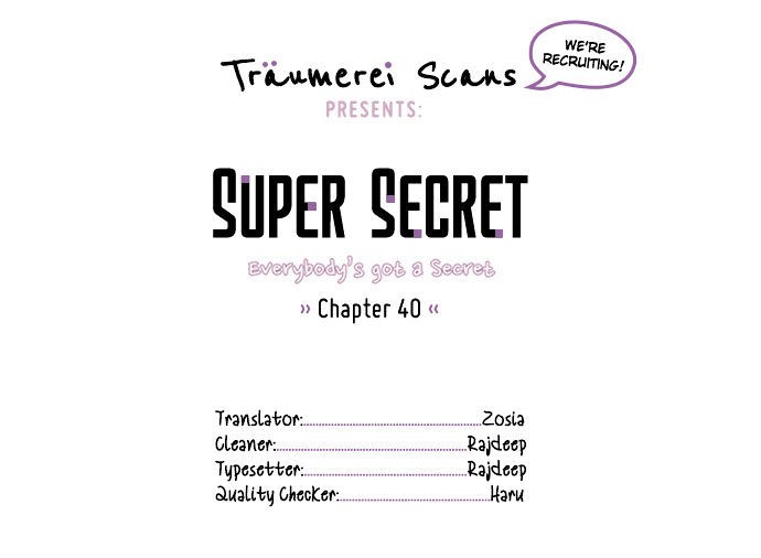 Super Secret Chapter 40 page 1 - Chapter 40