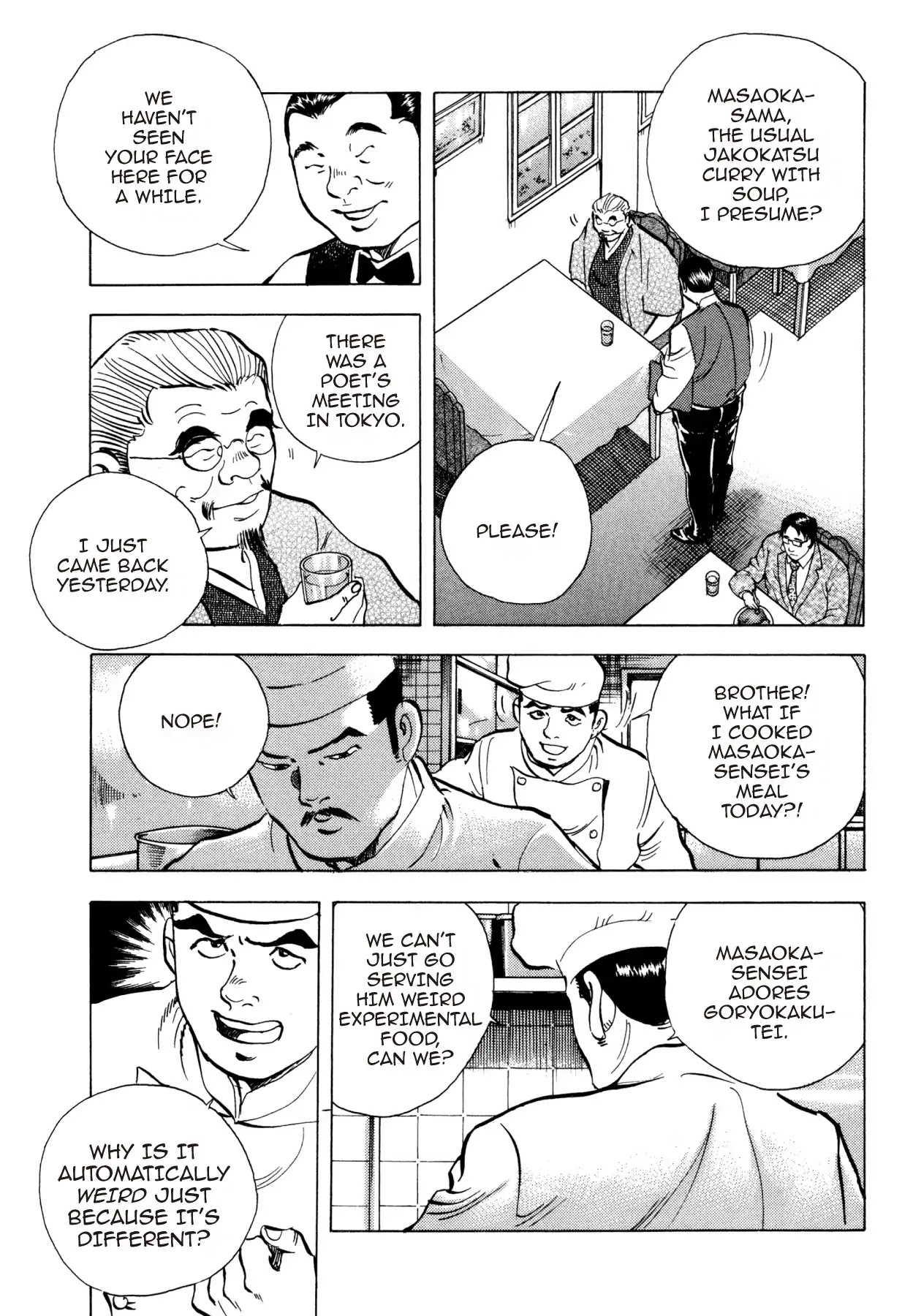 Super Shoku King Chapter 17 page 8 - Chapter 17: THE SHOP ON THE TOP OF THE HILL