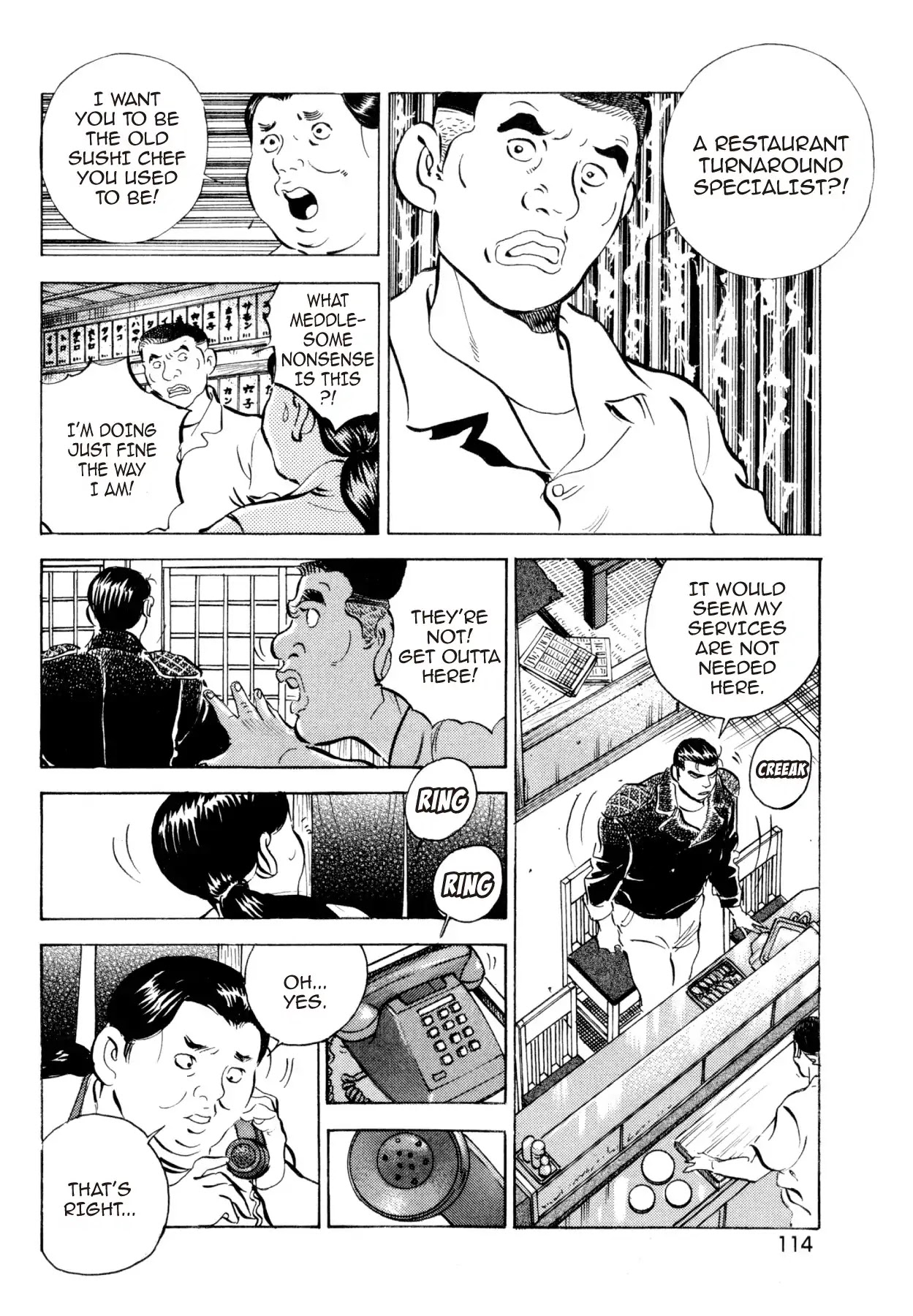 Super Shoku King Chapter 36 page 15 - Chapter 36: THE SUSHI RESTAURANT'S FIGHTING SPIRIT
