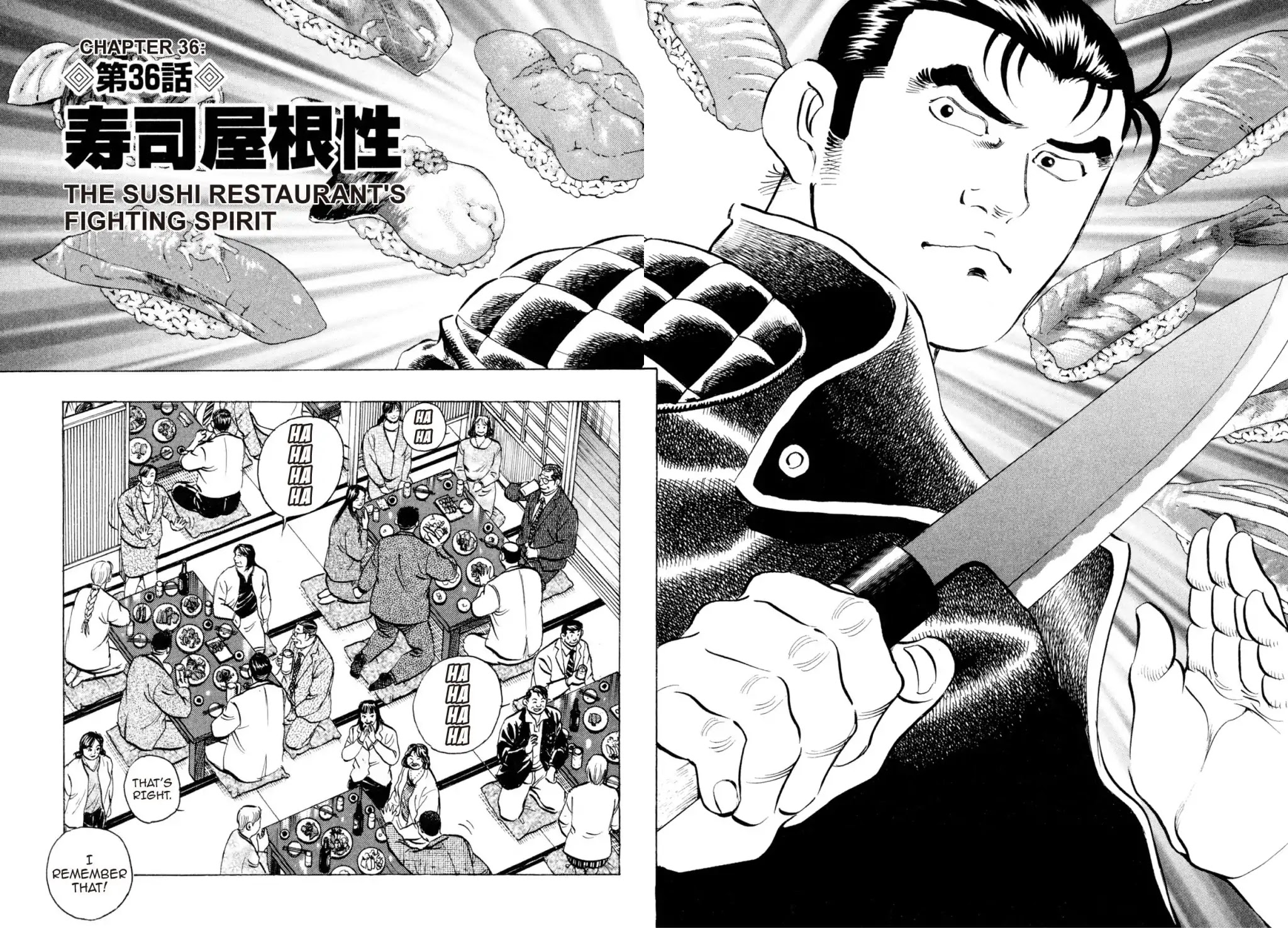 Super Shoku King Chapter 36 page 2 - Chapter 36: THE SUSHI RESTAURANT'S FIGHTING SPIRIT