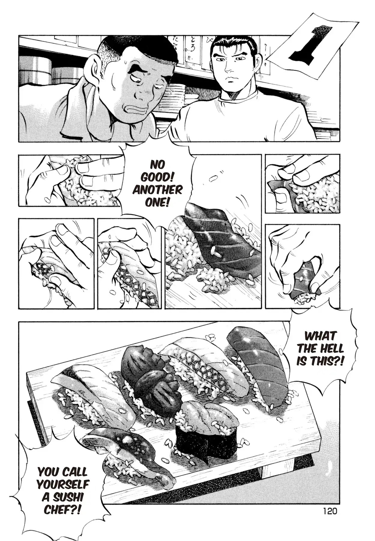 Super Shoku King Chapter 36 page 21 - Chapter 36: THE SUSHI RESTAURANT'S FIGHTING SPIRIT