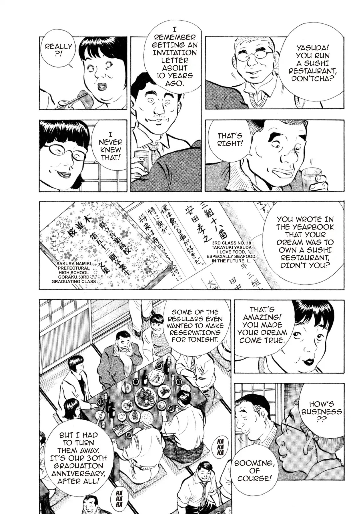 Super Shoku King Chapter 36 page 4 - Chapter 36: THE SUSHI RESTAURANT'S FIGHTING SPIRIT