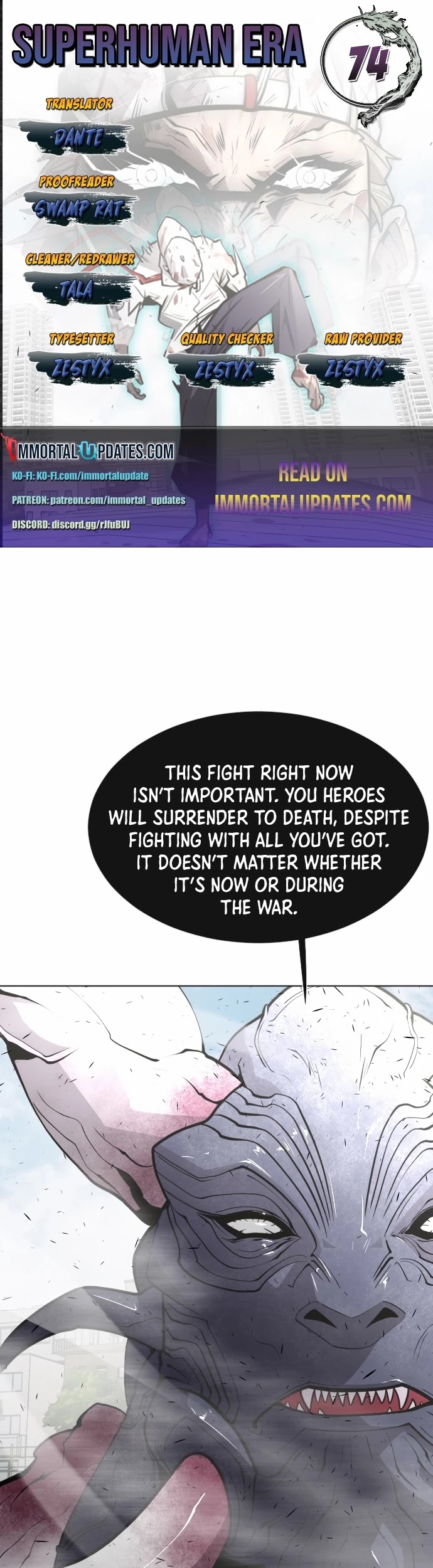 Superhuman Era Chapter 74 page 1 - Chapter 74