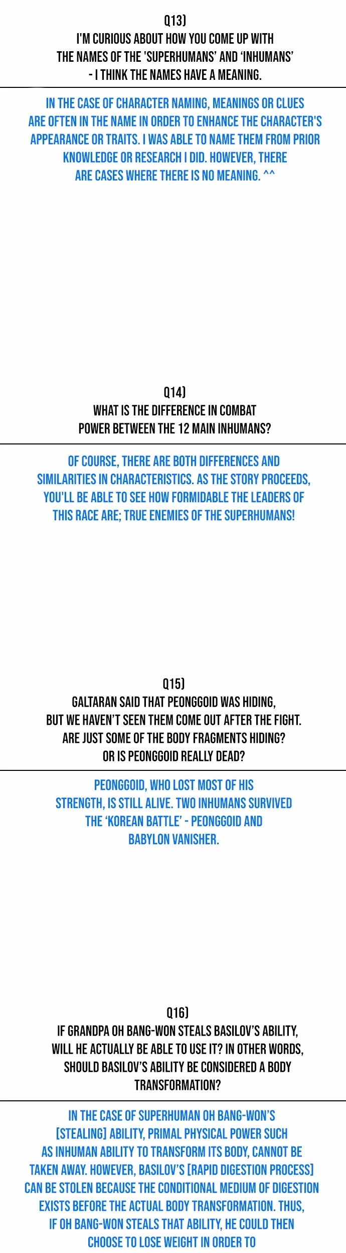 Superhuman Era Chapter 90.5 page 14 - Chapter 90.5: Special Chapter