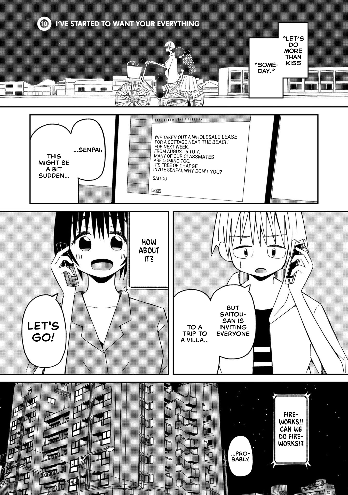 Supernova wa Kiss no Mae ni Chapter 10 page 1 - Chapter 10: I've Started to Want Your Everything
