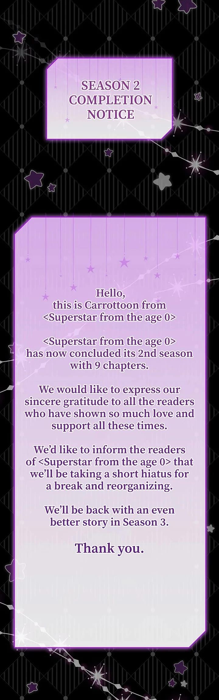 Superstar From Age 0 Chapter 49 page 47 - Chapter 49: S2 End