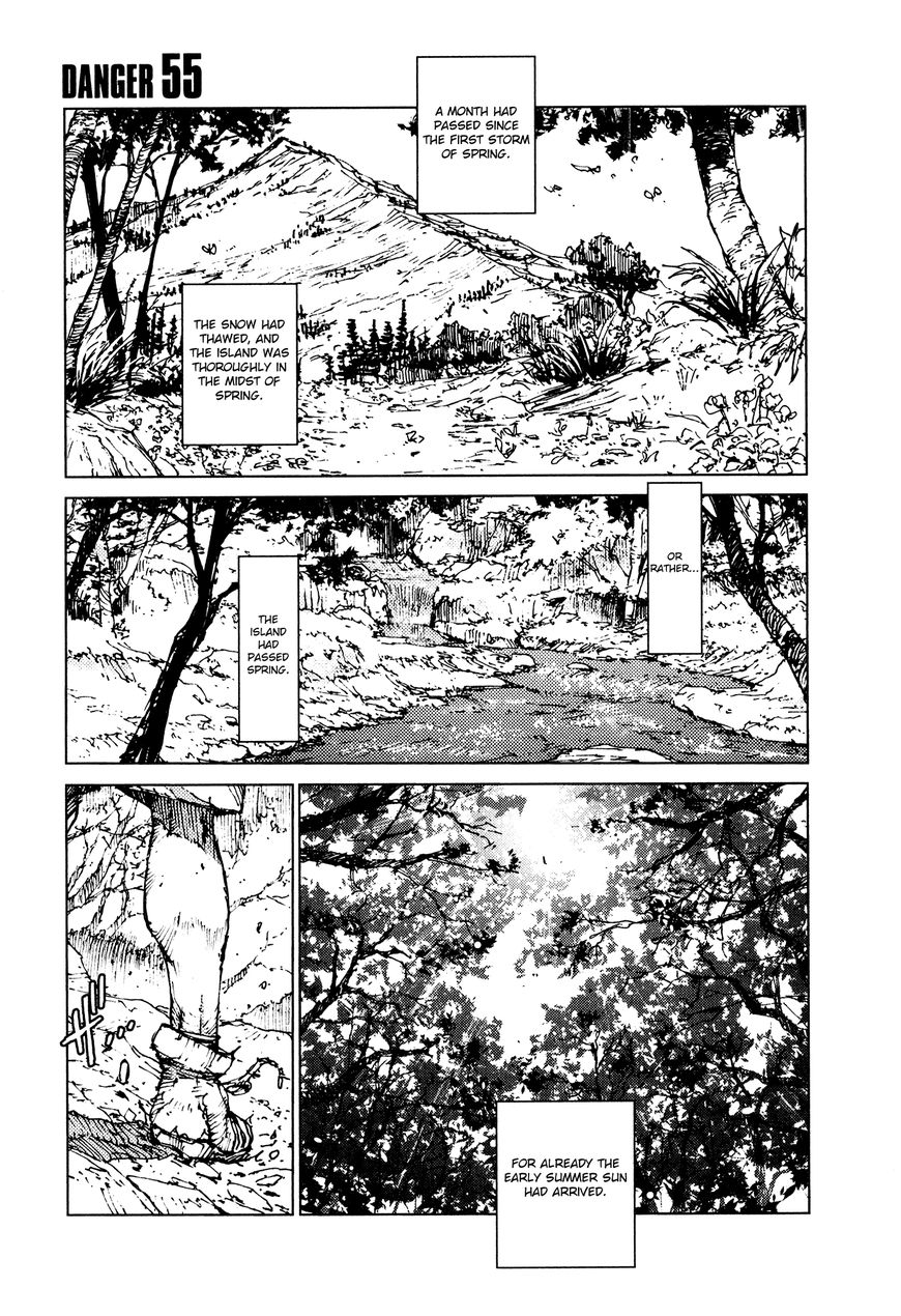 Survival - Shounen S no Kiroku Chapter 55 page 1 - Chapter 55 : Danger 55