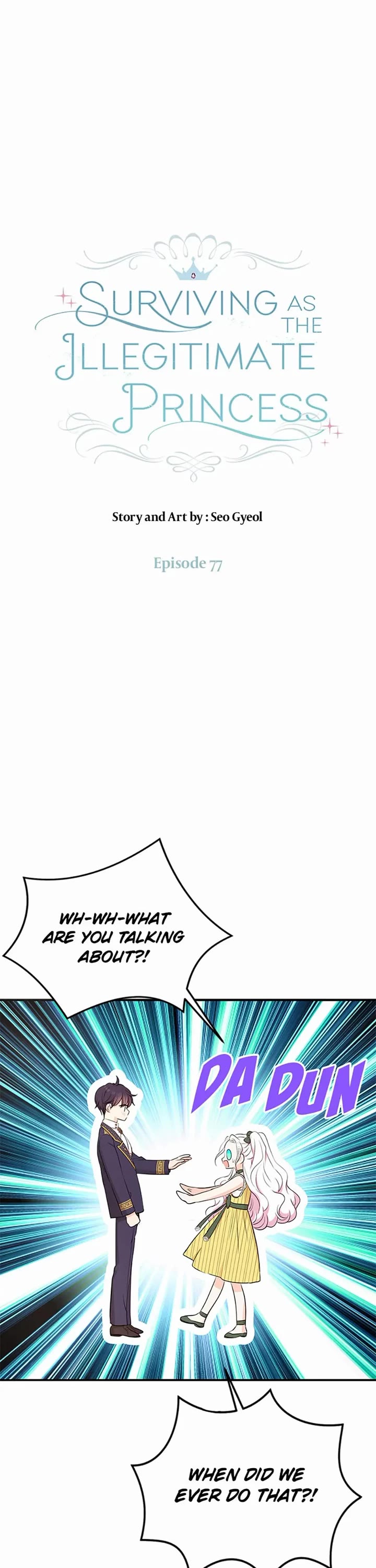 Surviving as an Illegitimate Princess Chapter 77 page 1 - Chapter 77