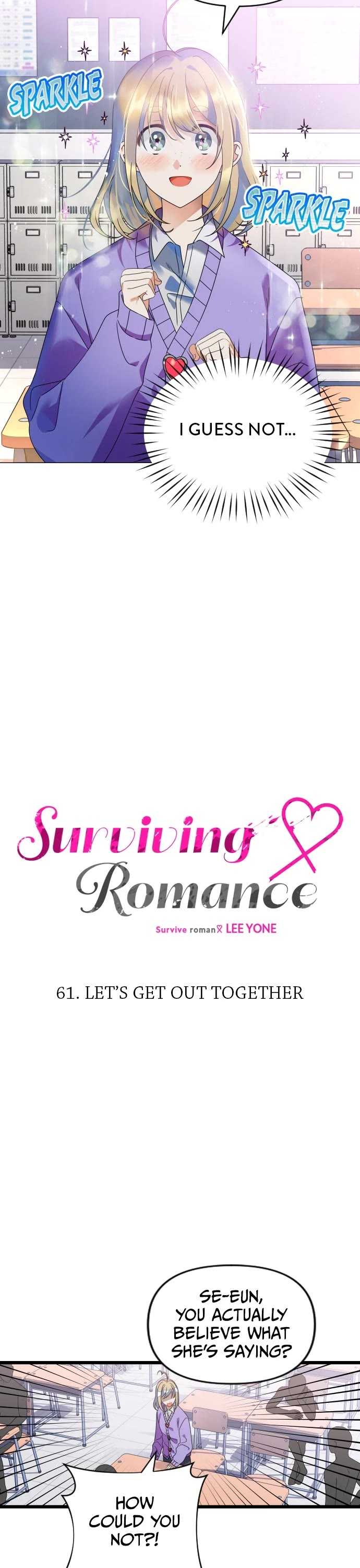 Surviving Romance Chapter 61 page 3 - Chapter 61: (S2) Ep. 61 - Let's Get Out Together