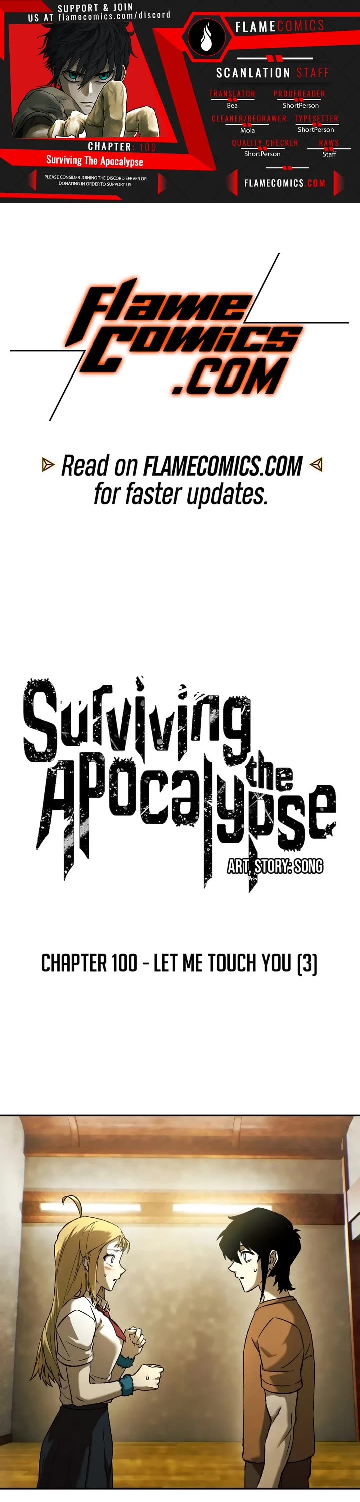 Surviving the Apocalypse Chapter 100 page 1 - Chapter 100: Let Me Touch You (3)