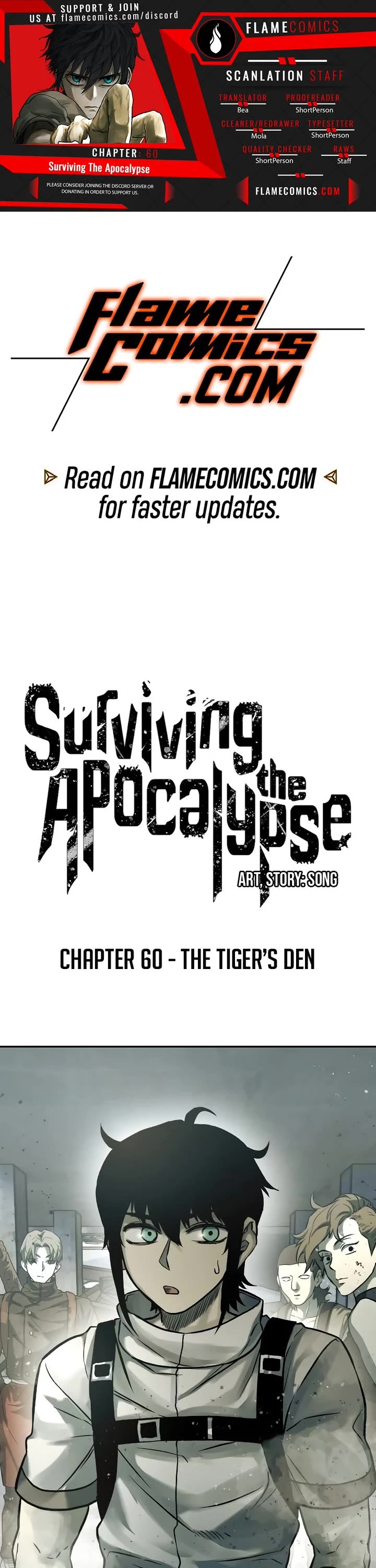 Surviving the Apocalypse Chapter 60 page 1 - Chapter 60: The Tiger's Den