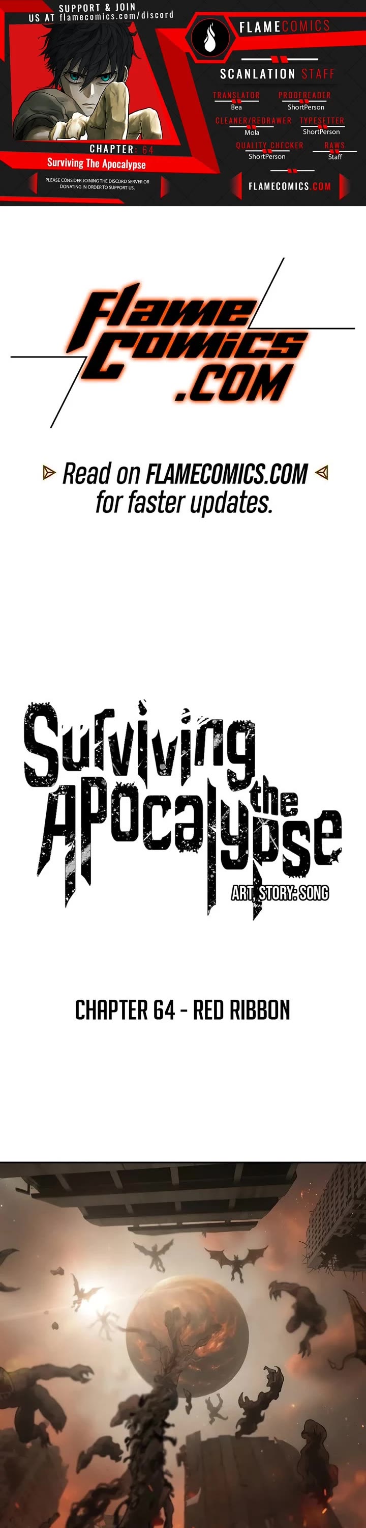 Surviving the Apocalypse Chapter 64 page 1 - Chapter 64: Red Ribbon