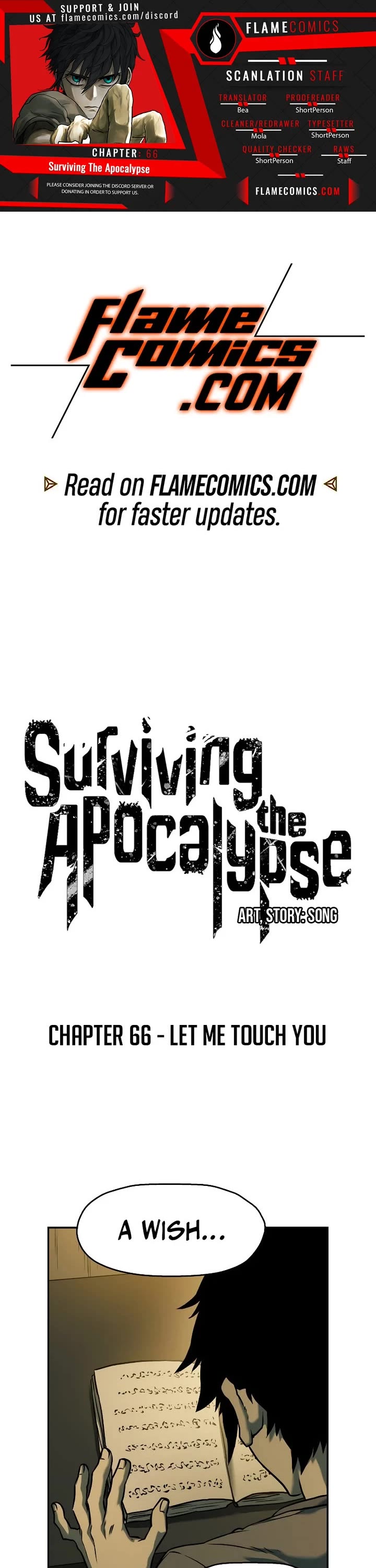 Surviving the Apocalypse Chapter 66 page 1 - Chapter 66: Let Me Touch You