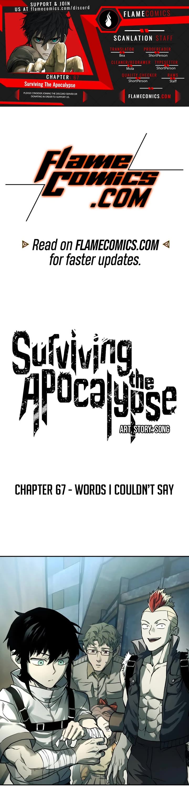 Surviving the Apocalypse Chapter 67 page 1 - Chapter 67: Words I Couldn't Say