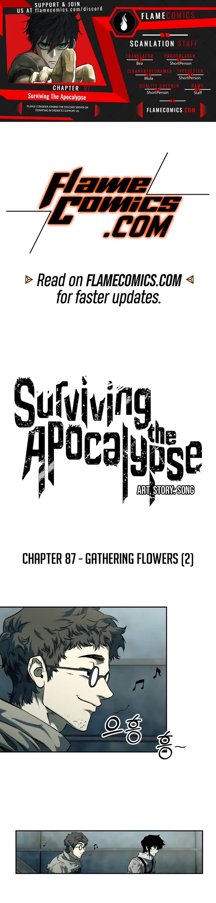 Surviving the Apocalypse Chapter 87 page 1 - Chapter 87: Gathering Flowers (2)