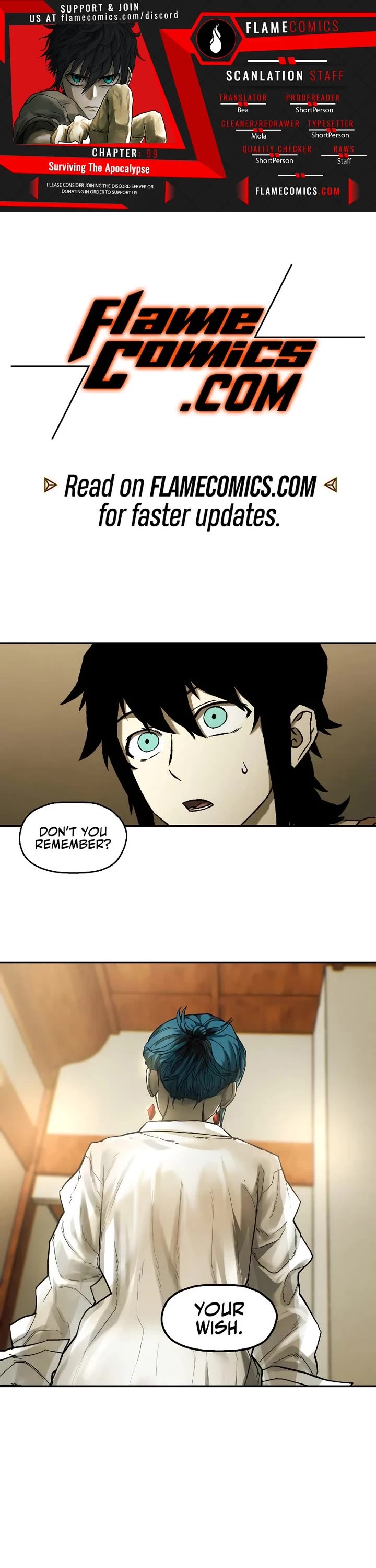 Surviving the Apocalypse Chapter 99 page 1 - Chapter 99: Let Me Touch You (2)