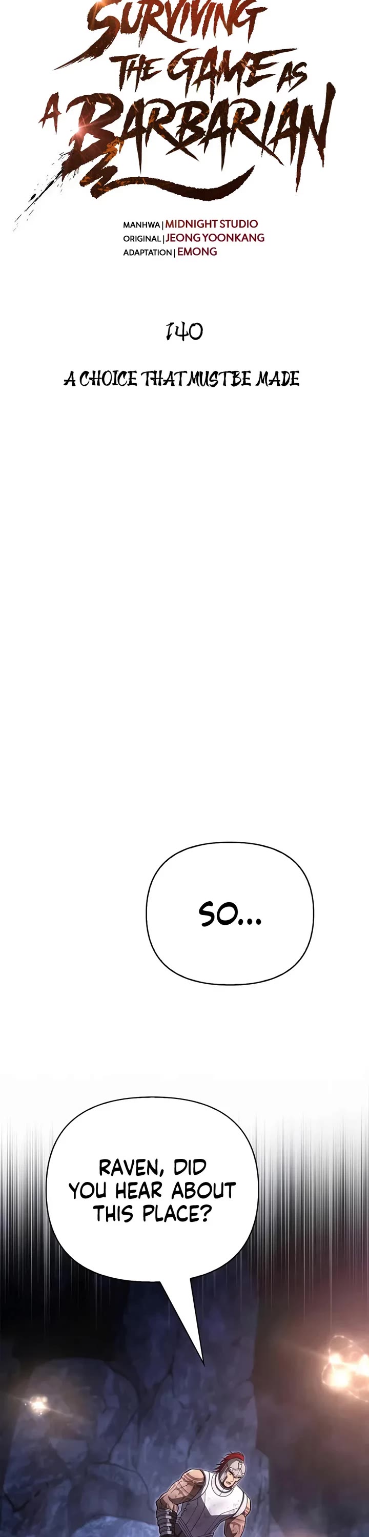 Surviving the Game as a Barbarian Chapter 140 page 22 - Chapter 140: A choice that must be made