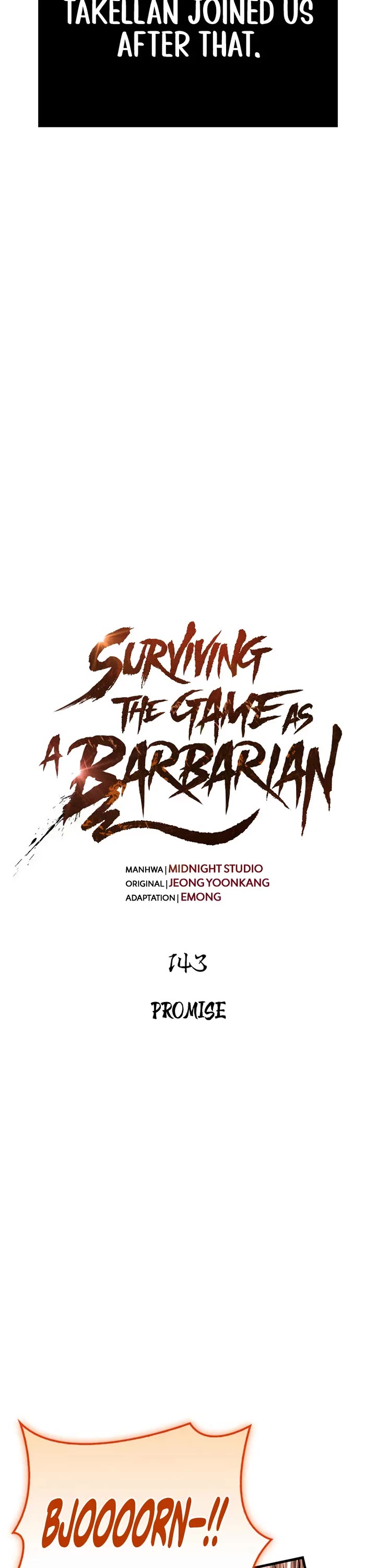 Surviving the Game as a Barbarian Chapter 143 page 13 - Chapter 143: Promise