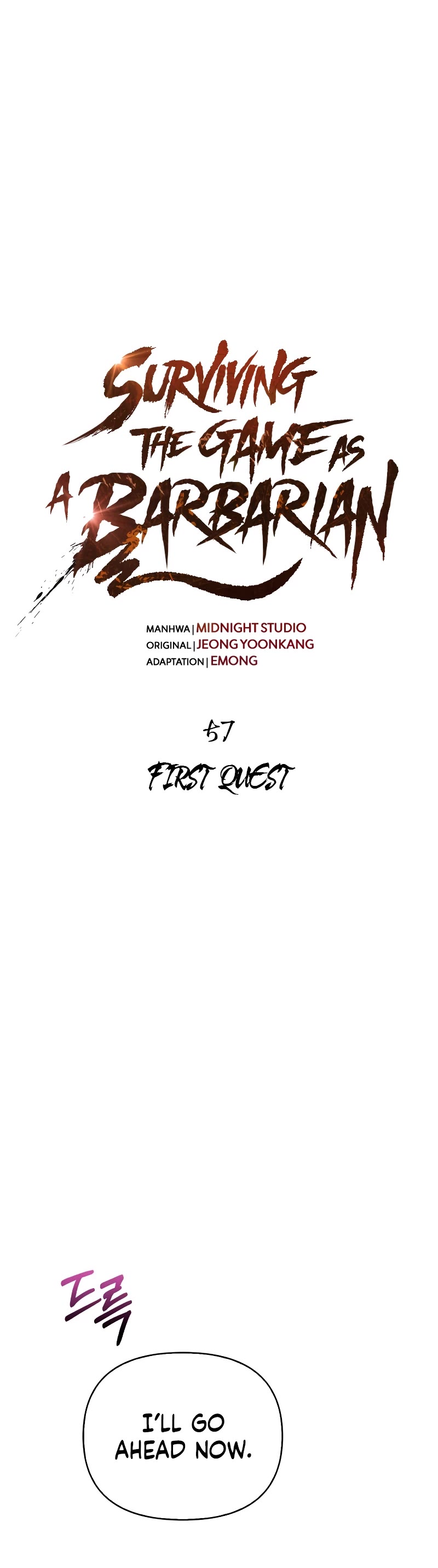 Surviving the Game as a Barbarian Chapter 57 page 22 - Chapter 57: First Quest