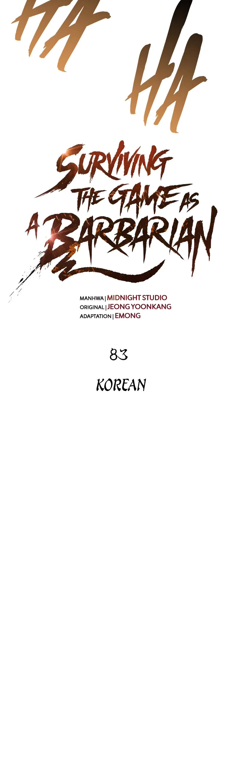 Surviving the Game as a Barbarian Chapter 83 page 11 - Chapter 83: Korean