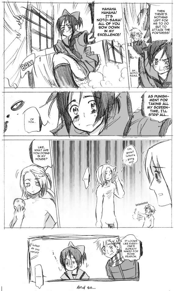 Susume! Kitakou Housoubu Chapter 11.2-1 page 5 - Chapter 11.2 : Noto-sama's Christmas Revenge: Hetalia, Susume! Kitakou Housoubu, an...
