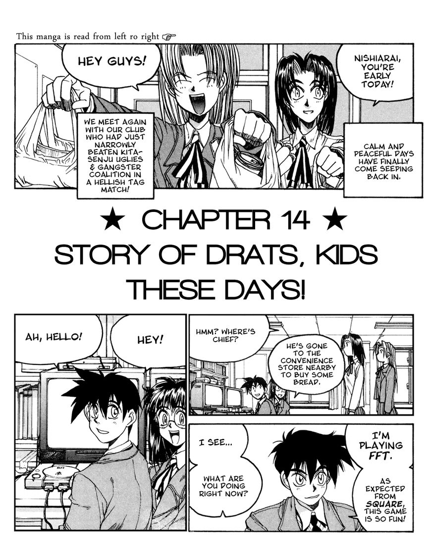 Susume!! Seigaku Dennou Kenkyuubu Chapter 14 page 1 - Chapter 14 : Story of Drats, Kids These Days