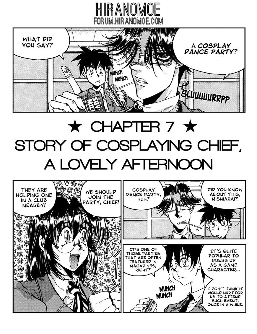 Susume!! Seigaku Dennou Kenkyuubu Chapter 7 page 1 - Chapter 7 : Story of Cosplaying Chief