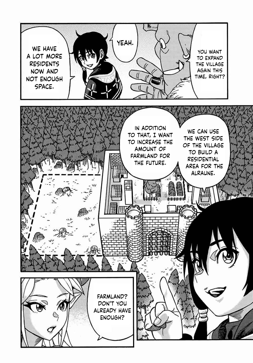 Suterareta Tensei Kenja ~ Mamono no Mori de Saikyou no dai ma Teikoku o Tsukuriageru ~ Chapter 35 page 5 - Chapter 35: Lots of expansion work!