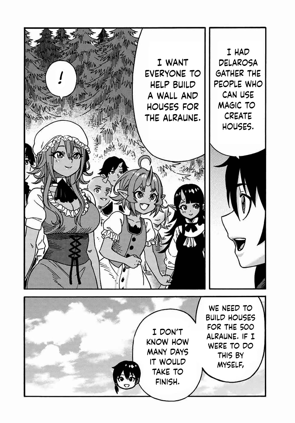 Suterareta Tensei Kenja ~ Mamono no Mori de Saikyou no dai ma Teikoku o Tsukuriageru ~ Chapter 35 page 7 - Chapter 35: Lots of expansion work!