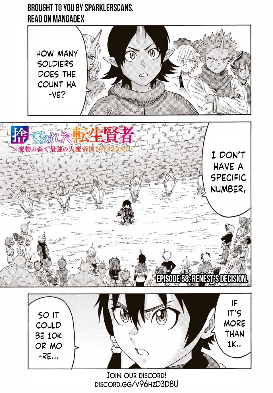 Suterareta Tensei Kenja ~ Mamono no Mori de Saikyou no dai ma Teikoku o Tsukuriageru ~ Chapter 58 page 1 - Chapter 58: Renest's Decision