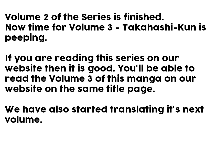 Suzuki-Kun is peeping. Chapter 7 page 34 - Chapter 7