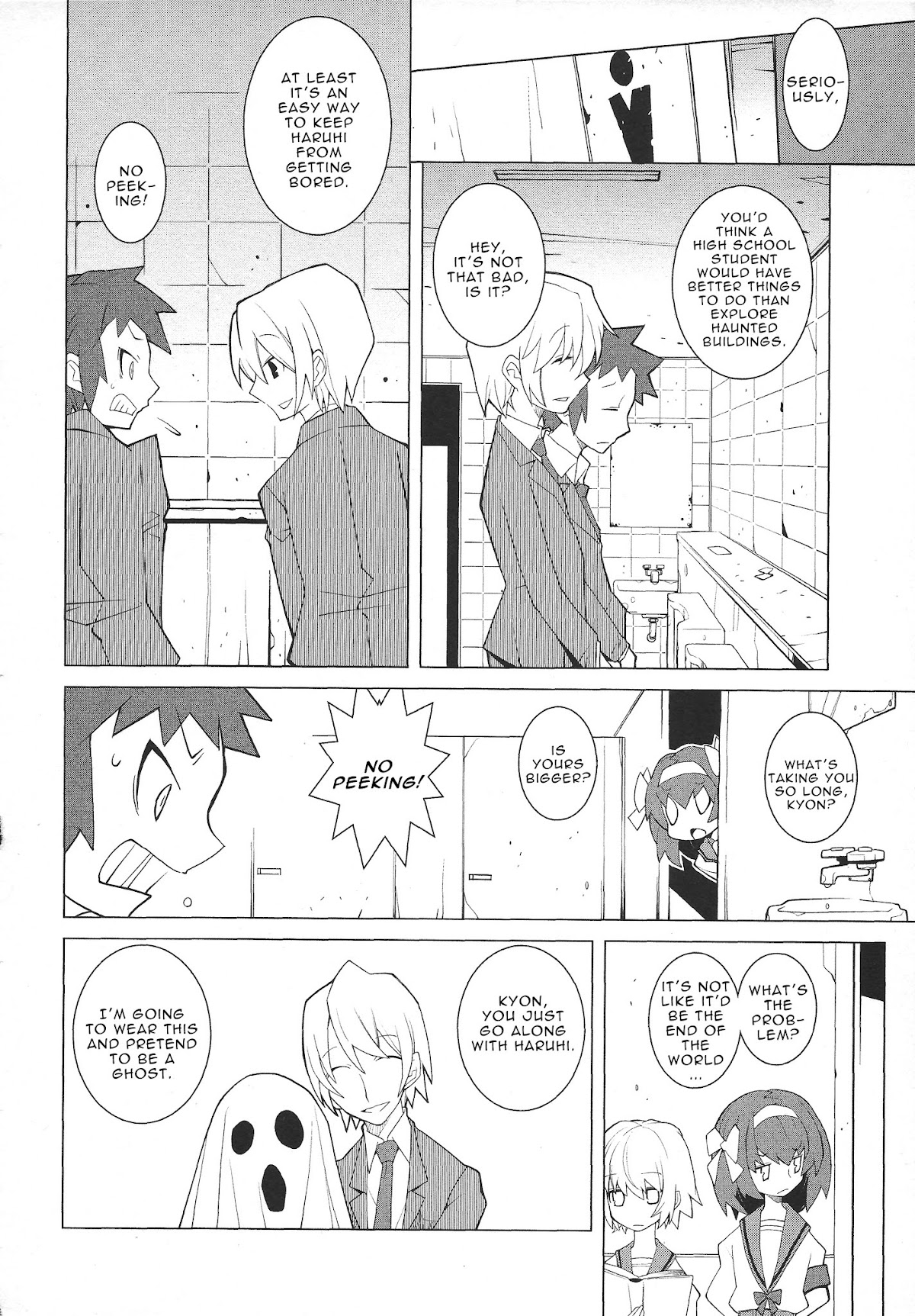 Suzumiya Haruhi no Shukusai Comic Anthology Chapter 2 page 2 - Chapter 2 : SPOOKY TALE [Dowman Sayman]
