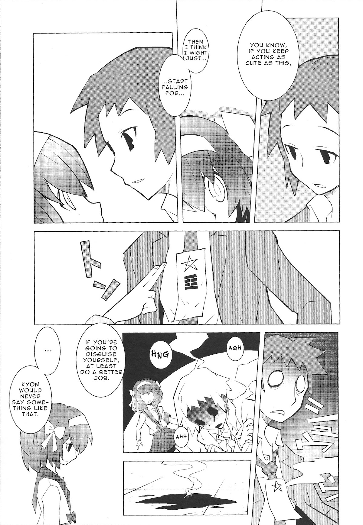 Suzumiya Haruhi no Shukusai Comic Anthology Chapter 2 page 7 - Chapter 2 : SPOOKY TALE [Dowman Sayman]