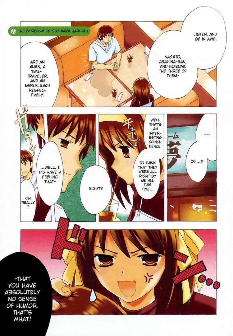 Suzumiya Haruhi no Yuuutsu Chapter 10 page 2 - Chapter 10: The Boredom of Suzumiya Haruhi I