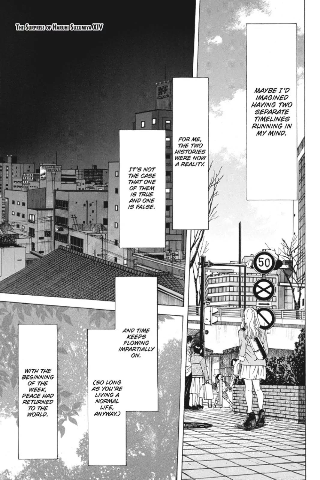 Suzumiya Haruhi no Yuuutsu Chapter 102 page 1 - Chapter 102: The Surprise of Haruhi Suzumiya XIV
