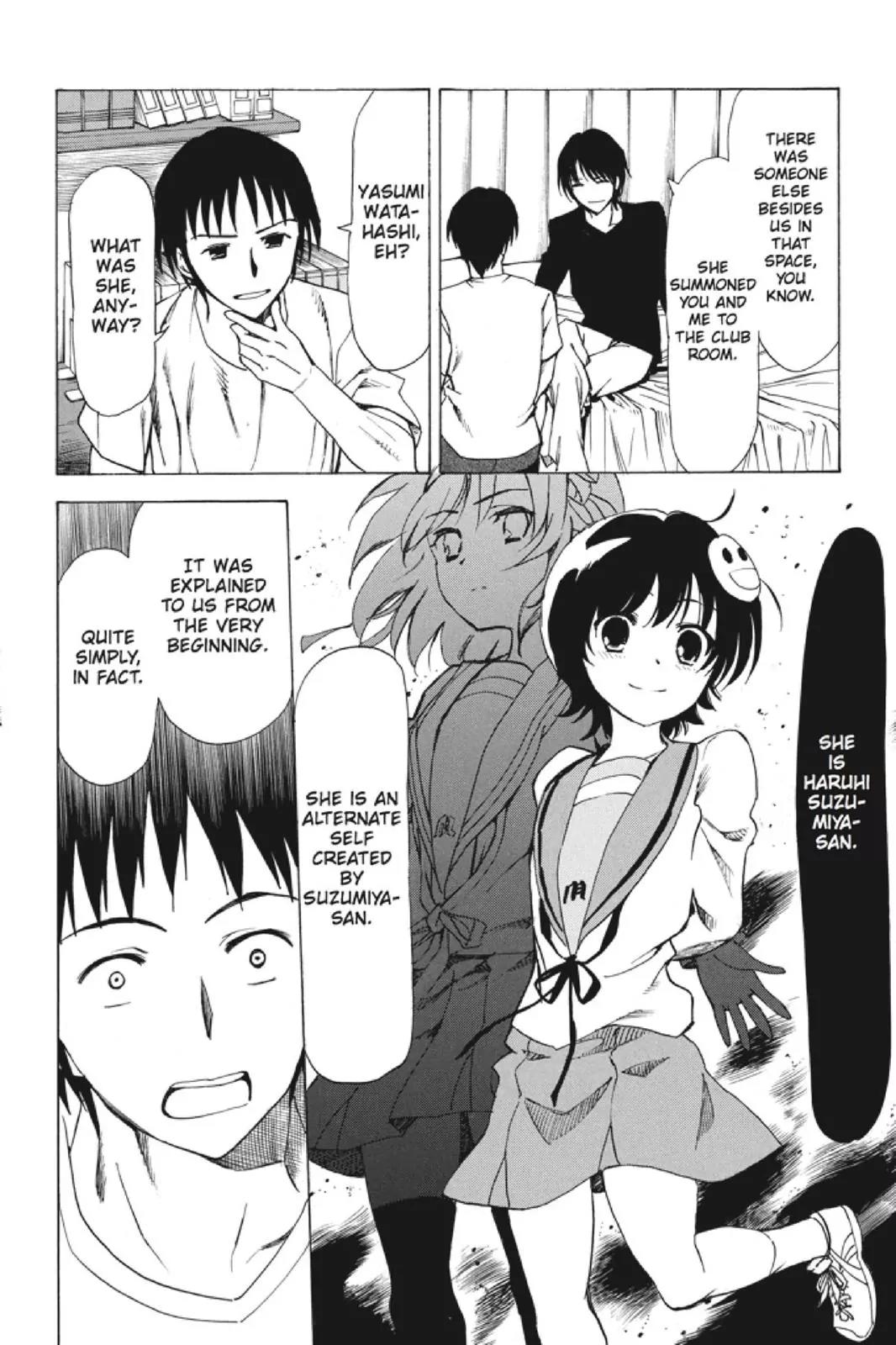 Suzumiya Haruhi no Yuuutsu Chapter 102 page 22 - Chapter 102: The Surprise of Haruhi Suzumiya XIV