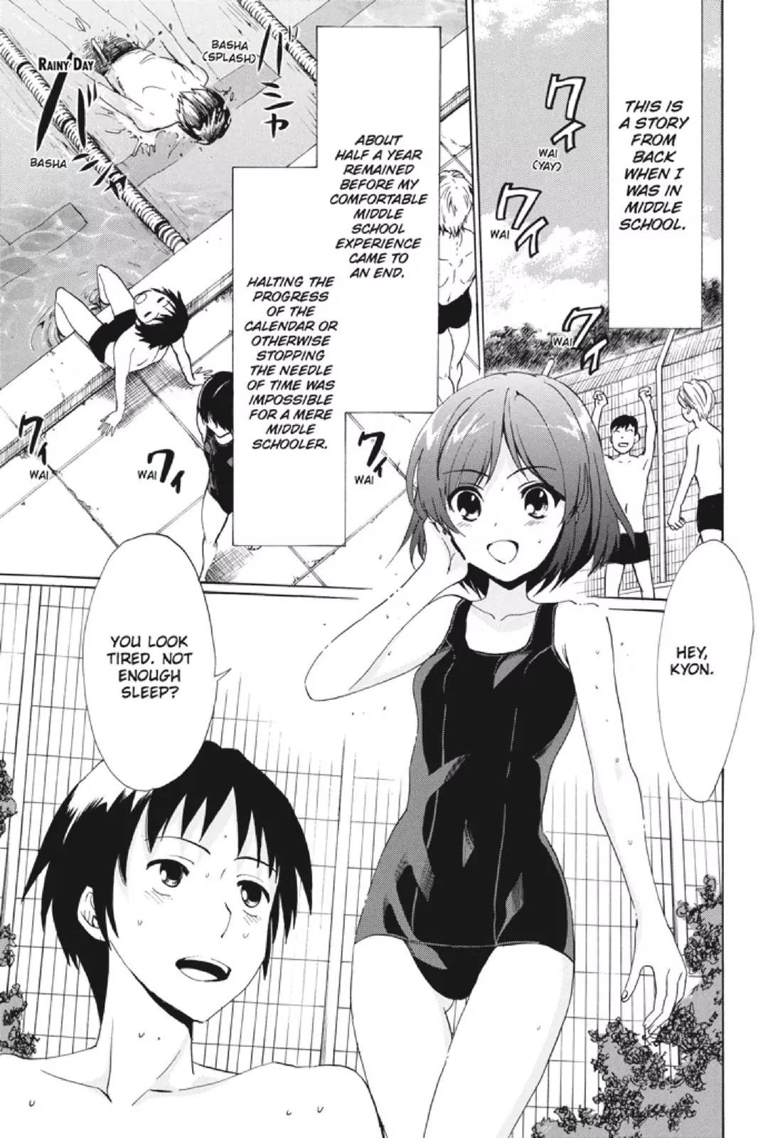 Suzumiya Haruhi no Yuuutsu Chapter 105 page 1 - Chapter 105: Rainy Day