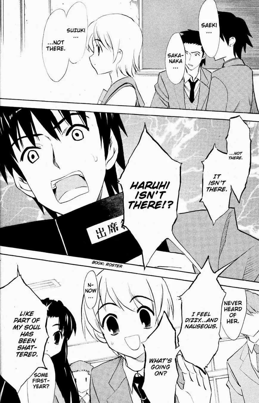 Suzumiya Haruhi no Yuuutsu Chapter 36 page 19 - Chapter 36: The Disappearance of Haruhi Suzumiya II