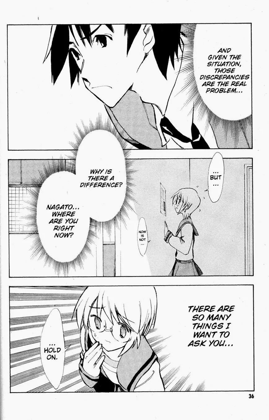 Suzumiya Haruhi no Yuuutsu Chapter 38 page 37 - Chapter 38: The Disappearance of Haruhi Suzumiya IV