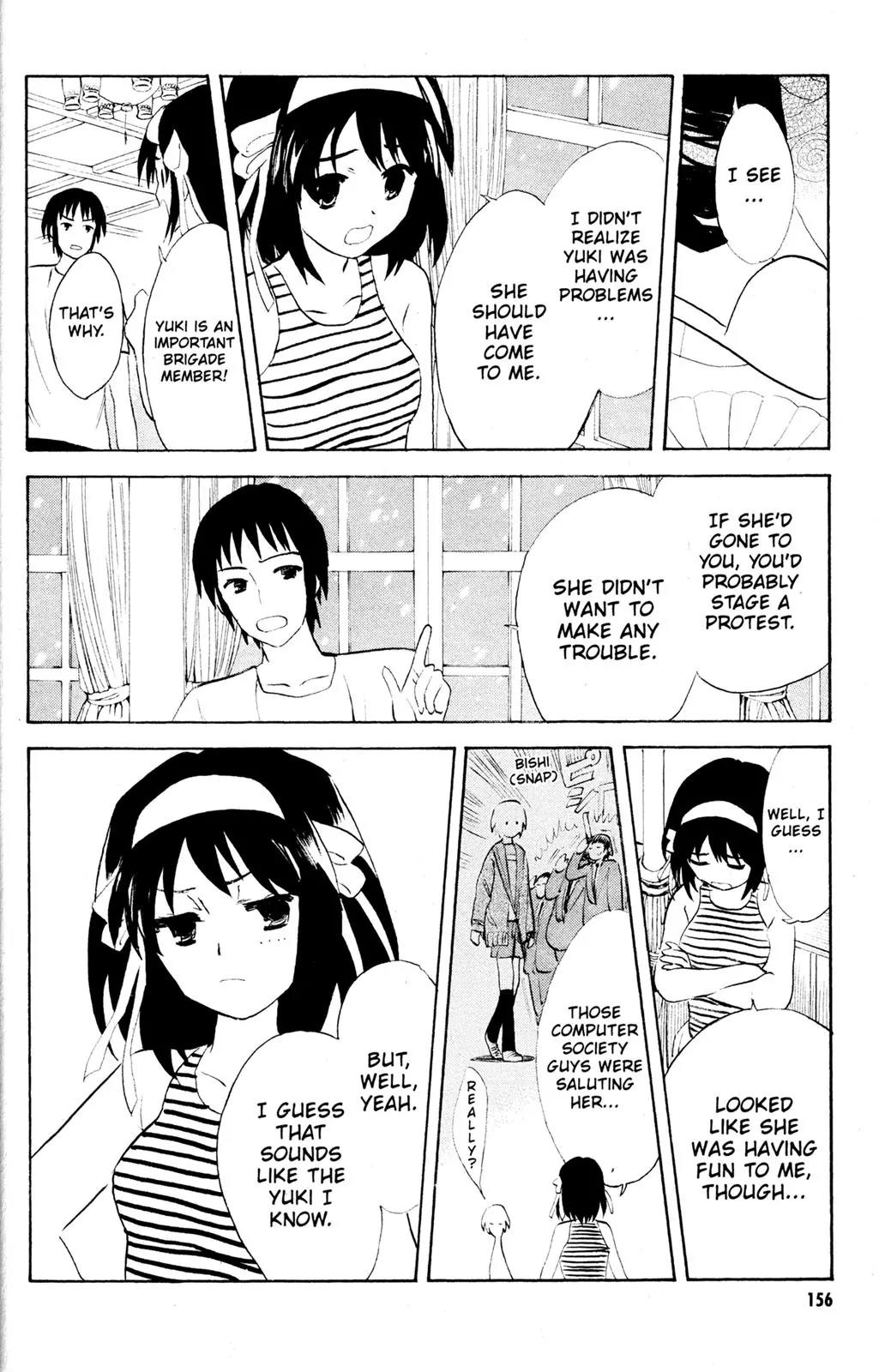 Suzumiya Haruhi no Yuuutsu Chapter 54 page 12 - Chapter 54: Snowy Mountain Syndrome II