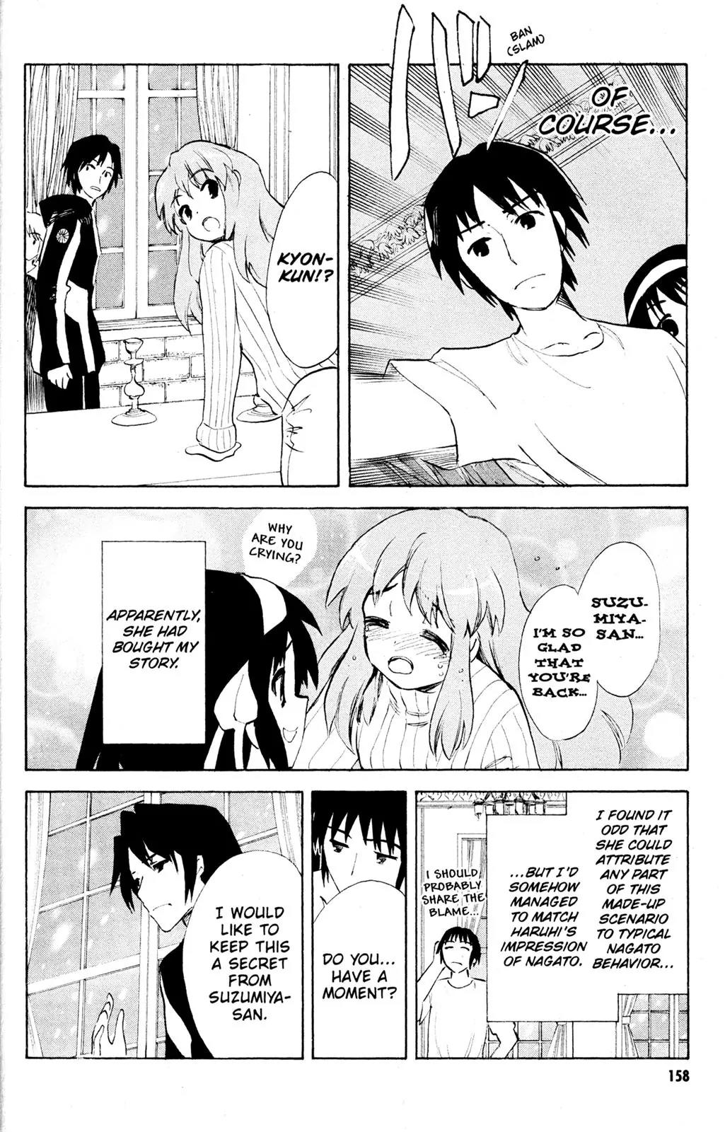 Suzumiya Haruhi no Yuuutsu Chapter 54 page 14 - Chapter 54: Snowy Mountain Syndrome II